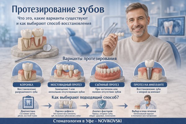 Протезирование зубов: как современные стоматологические методы помогают восстановить функцию и комфорт